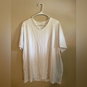 Old Navy Soft-Washed Women’s White/Black Polka Dot V Neck Tee XXL